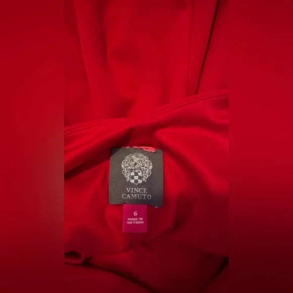 Elegant Red Sleeveless Dress Vince Camuto - Picture 9 of 9